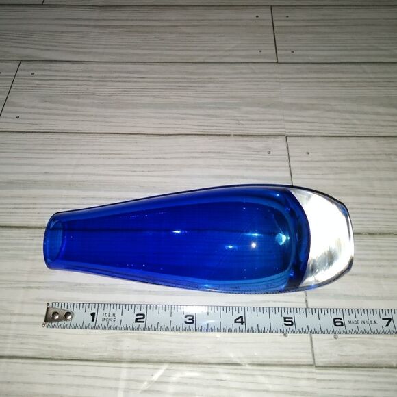 MCM Cobalt Blue Vase 6” Tall Retro Decorative Home Decor - Picture 9 of 10